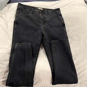 Madewell 10” high rise skinny jeans button fly -28